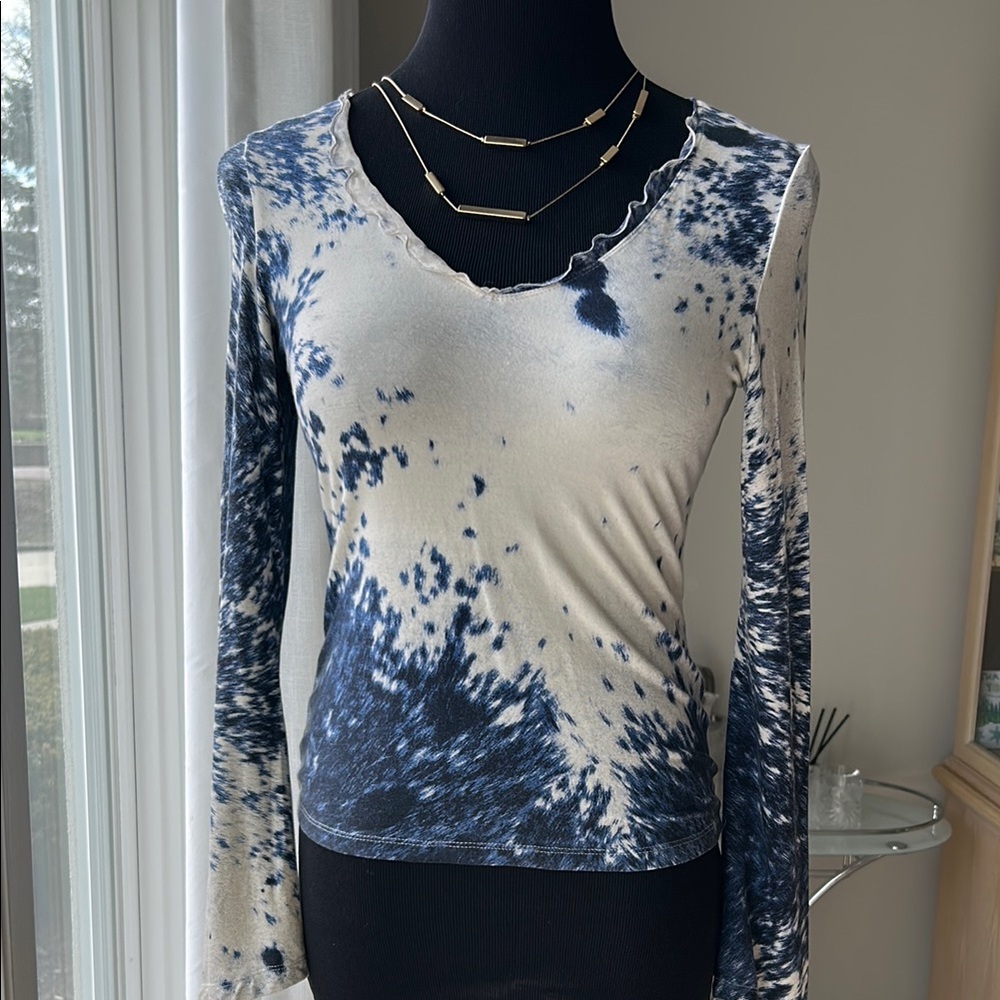 Tie-Dye Long Sleeve Top